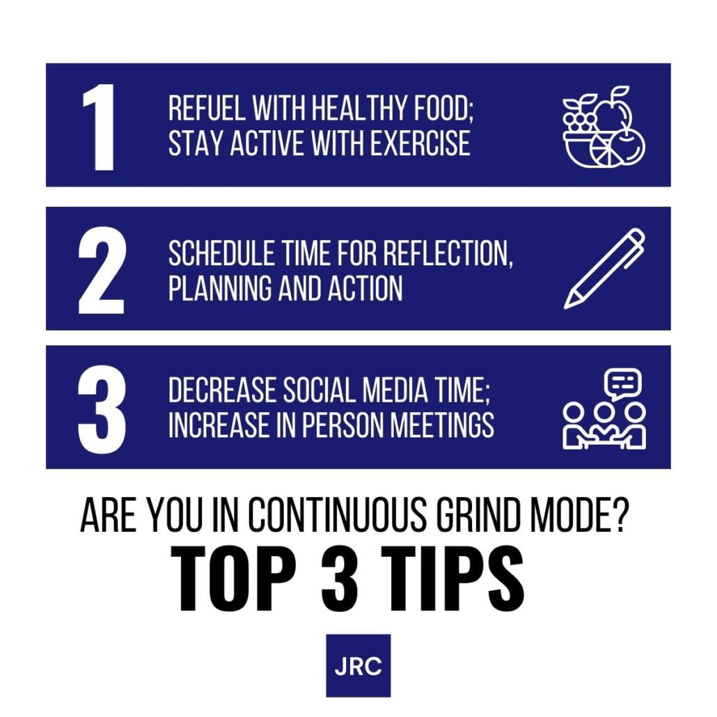 Are you in continuous grind mode? - Jenny Reilly Consulting - Executive Coaching 