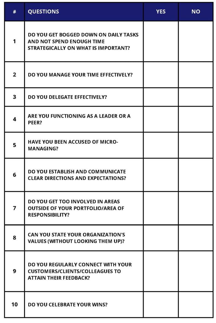 Leadsership Tools - Questionnaire